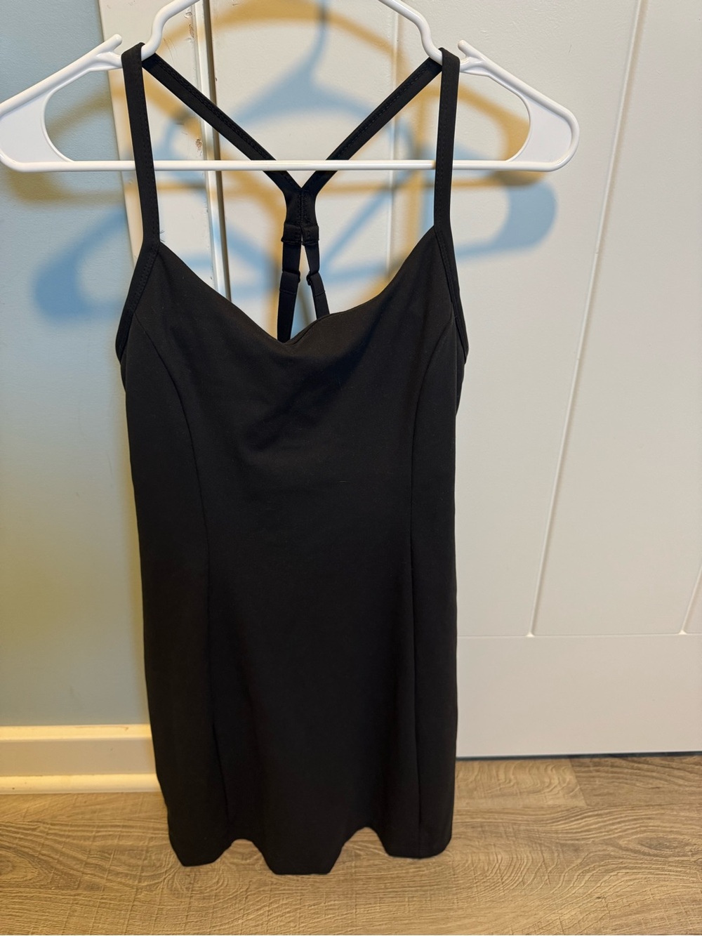 PINK Victoria's Secret Black Strappy Racerback Mini Dress